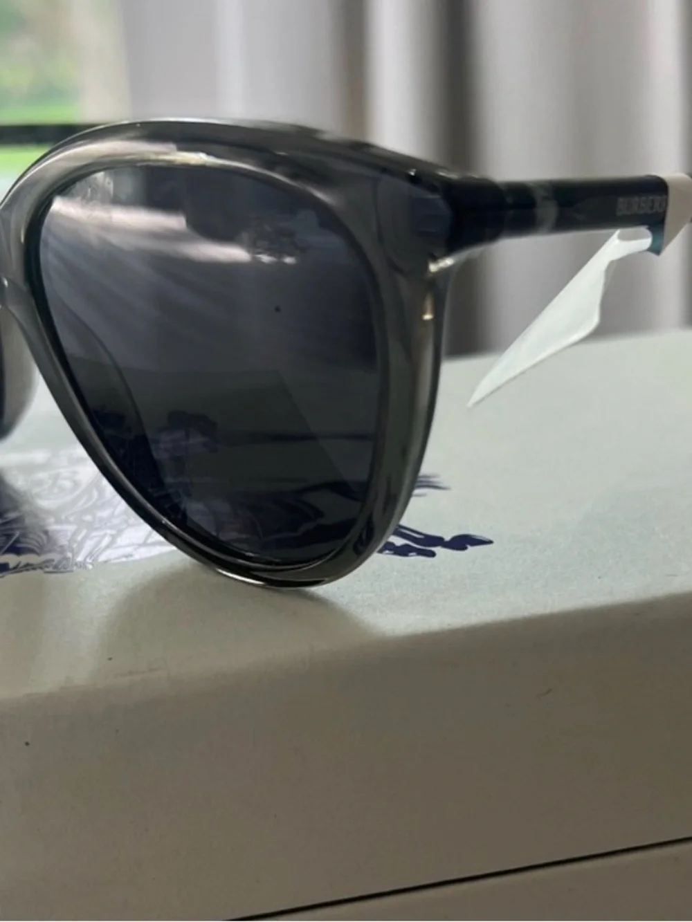 Authentic Burberry BE4465 Black Cat-Eye Women’s Sunglasses in case and box